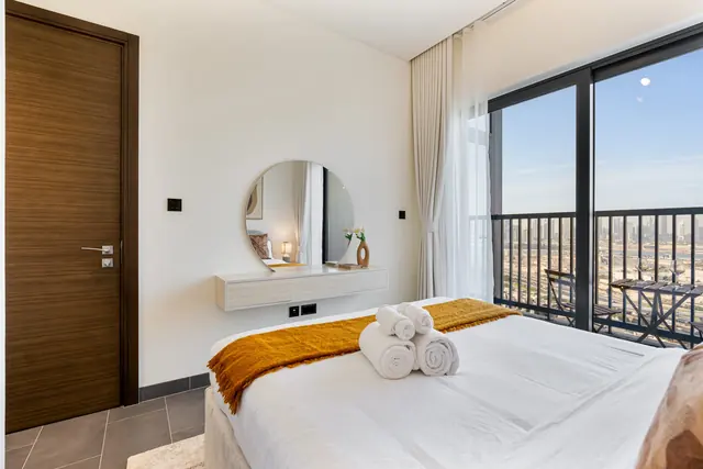 Appartement 1 Chambre Meublé à Louer – The Crest Tower B, Sobha Hartland | Vue Marina & Lagoon