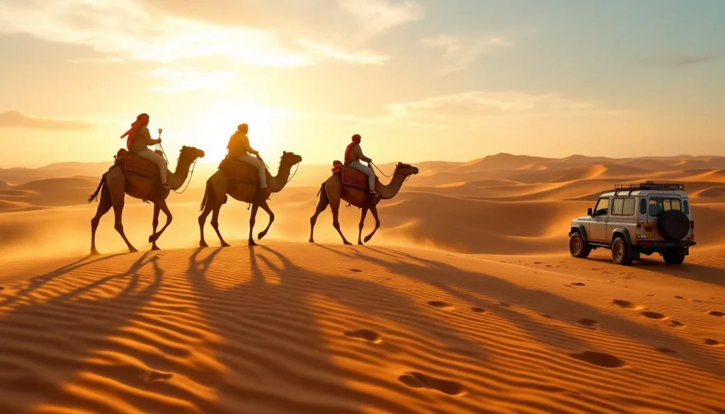Couvrir les excursions dans le sert de duba safari et activit incontournables