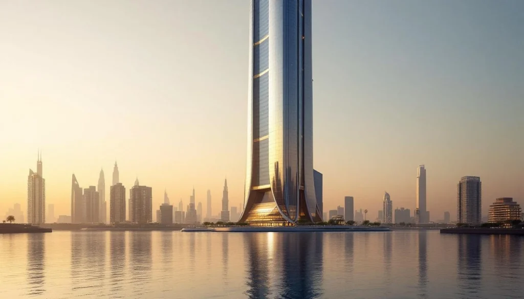 Dubai creek tower la future plus haute tour du monde red finit lhorizon de duba